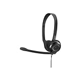 EPOS PC 3 CHAT - Auriculares para el ordenador, Dos jacks plug-and-play de 3.5 mm, color Negro