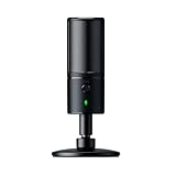 Razer Seiren X - Micrófono Streaming, con USB para transmisión, compacto con amortiguador...