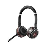 Jabra Evolve 75 MS - Auriculares Inalámbricos Estéreo On-Ear certificados por Microsoft -...