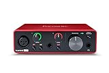 Interfaz de audio USB Scarlett Solo 3.ª gen. de Focusrite para guitarristas, cantantes y...