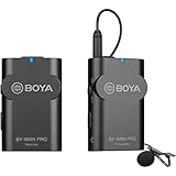 Boya Micrófono inalámbrico Duo Lavalier de 2,4 GHz by-WM4 Pro-K1