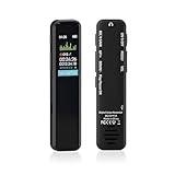 Gonikli Grabadora de Voz Espía, Memoria de 64 GB, Recargable por USB, con Control por Voz, con...