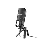 RØDE NT-USB Micrófono USB de condensador versátil estudio con filtro pop y trípode para...