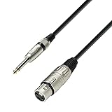 Adam Hall Cables 3 STAR MFP 0300 - Cable de Micro de XLR hembra a Jack 6,3 mm mono 3 m