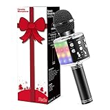 Fede Micrófono Karaoke Bluetooth 2 Altavoces Incorporados, Microfono Inalámbrico Karaoke...