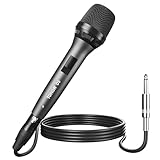 TONOR Micrófono dinámico para Cantar, Vocal Karaoke con Cable de Mano, micrófono de Estudio...