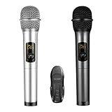 LESHP Micrófono Inalámbrico, Profesional Equipo de Karaoke Bluetooth y Receptor de Micrófono...