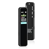 Grabadora de Voz Espía, Memoria de 64 GB, Recargable por USB, con Control por Voz, con...