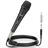 TONOR Micrófono dinámico de Karaoke para Cantar con Cable XLR de 5 m, micrófono de Mano de...