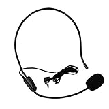 Eboxer Auriculares de Diadema con Micrófono, Mini Micrófono Portátil de 3.5 mm Mic para...