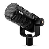 RODE PodMic USB Micrófono dinámico de radiodifusión con conectividad XLR y USB, micrófono...