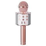 Micrófono Karaoke Bluetooth 4 en1 Wireless Inalámbrico Microphone Grabadora de Altavoz de...