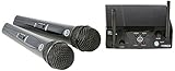 AKG WMS 40 Pro mini 2 - Micrófono inalámbrico (2 canales, banda UHF), color negro