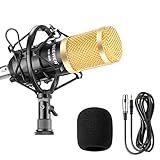 Neewer NW-800 Studio - Micrófono de Condensador Profesional y con absorción de sacudidas,...