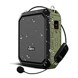 W WINBRIDGE® Amplificador de voz Bluetooth Exterior Portátil Recargable con micrófono...