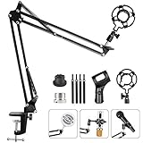 Eastshining Soporte para Micrófono con Araña para micrófonos más de 45 mm Soporte de...