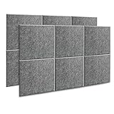 AGPTEK 12 Paquetes de Paneles Acústicos Paneles de Pared Insonorizados 30 X 30 X 1cm Paneles...