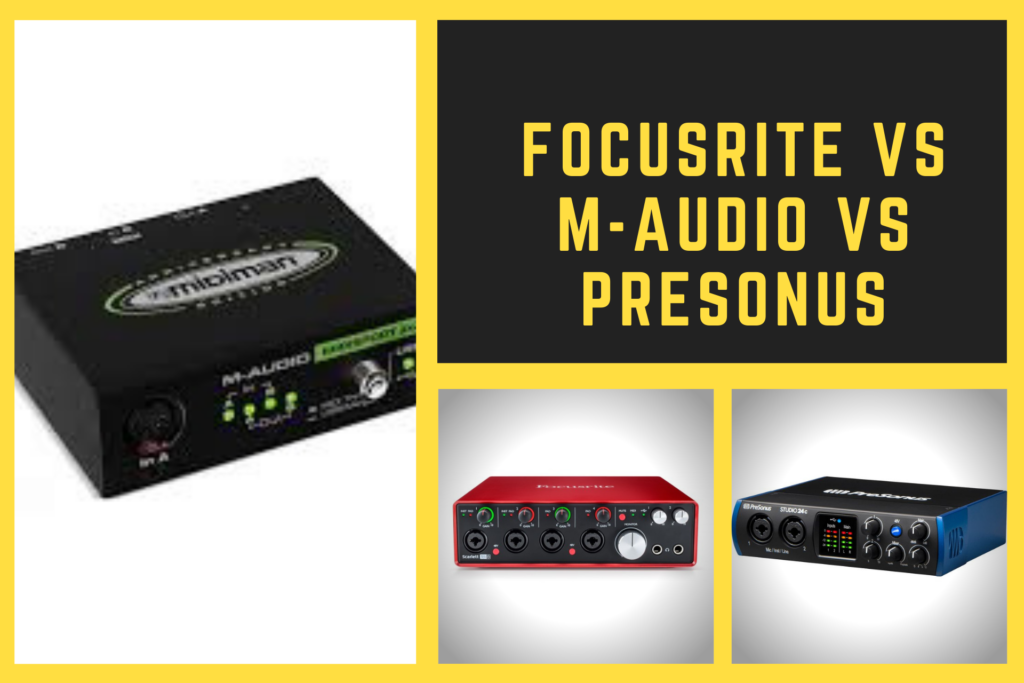 🥇Focusrite vs Maudio vs Presonus ¿Que interfaz de audio es mejor?